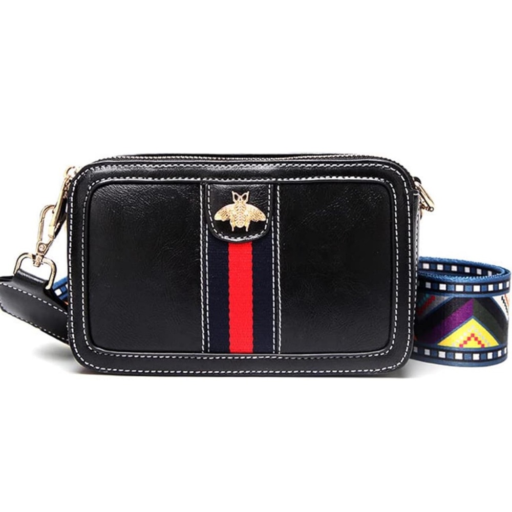 NEW| Women’s Crossbody Classic & Chic Removable Strap Bee Shoulder Bag